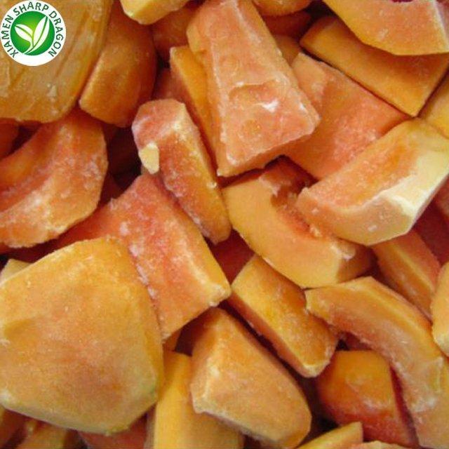 Замороженные кусочки папайи IQF сладкие для хранения (арт. 26-1302077)