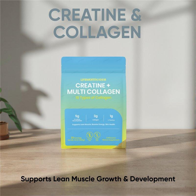 Порошок креатина и коллагена 5г + 3г, без глютена (арт. 26-1002006)