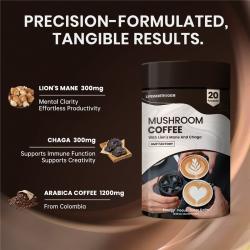 Кофе порошковый с грибами рейши кордицепс львиная грива для энергии (арт. 26-1002218)