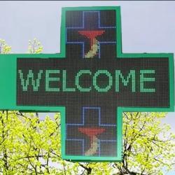 Крест аптечный светодиодный P10 двусторонний для улицы (арт. 26-2002214)