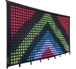 Занавес-сетка светодиодный RGBW/BW 6x4м для сцены (арт. 26-2002272)