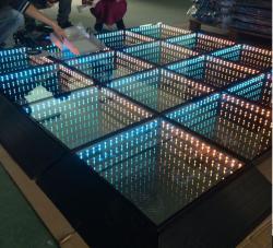 Зеркало 3D infinity LED 50*50 см для танцпола (арт. 26-2002326)