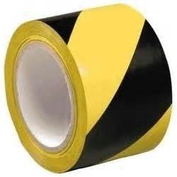 Лента напольная ПВХ 0.13-0.18мм для предупреждения (арт. 26-1902007)