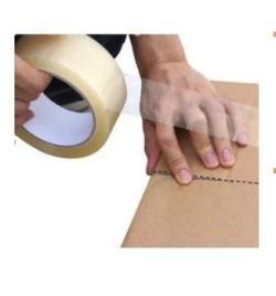 Скотч прозрачный BOPP с горячим и водным клеем для упаковки (арт. 26-1902111)