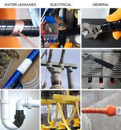 Лента резиновая силиконовая черная термостойкая для проводов (арт. 26-1902167)