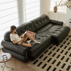 Диван-кровать кожаный с электроприводом для домашнего кинотеатра (арт. 26-2102000)