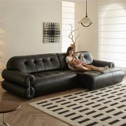 Диван-кровать кожаный с электроприводом для домашнего кинотеатра (арт. 26-2102000)