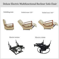 Диван-реклайнер кожаный электрический с USB и массажем (арт. 26-2102009)