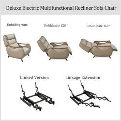 Кресло-реклайнер электрическое кожаное с подъемником (арт. 26-2102018)