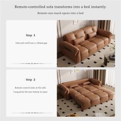 Диван-кровать электрический кожаный l-образный для отдыха (арт. 26-2102029)