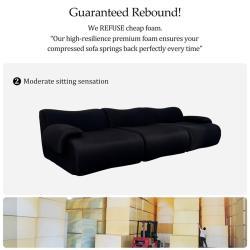 Диван трансформер из чистой губчатой пены с обивкой (арт. 26-2102034)