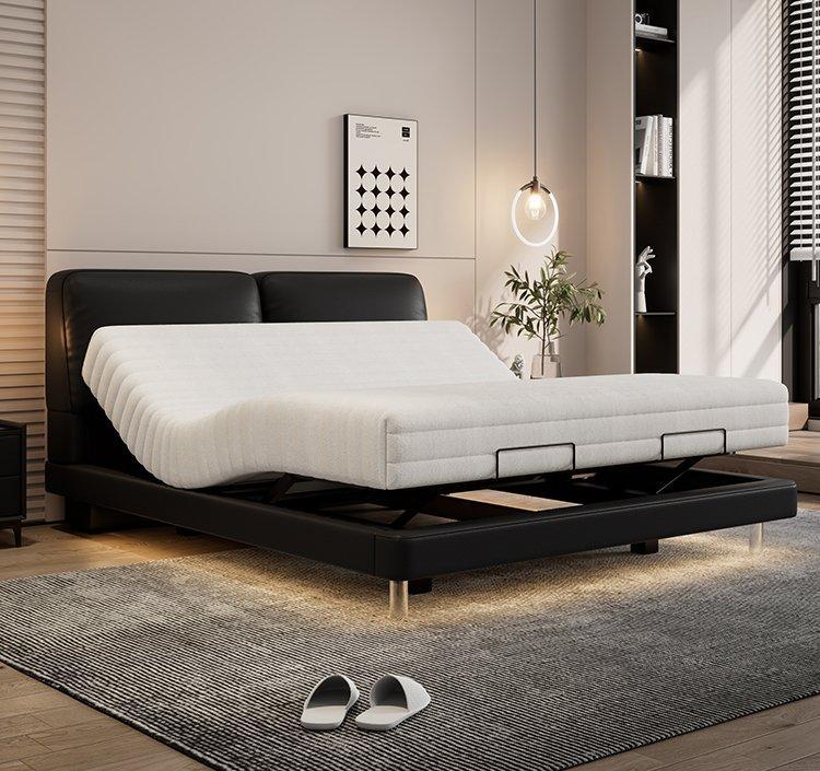 Кровать с электроприводом кожаная регулируемая для отдыха (арт. 26-2102051)