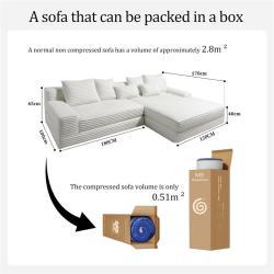 Диван угловой модульный тканевый для гостиной (арт. 26-2102080)