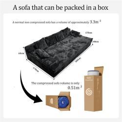 Диван из мягкой губчатой ткани большого размера для виллы (арт. 26-2102085)