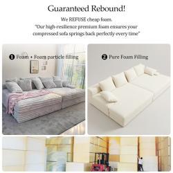 Диван-кровать модульный тканевый раскладной для квартиры (арт. 26-2102087)