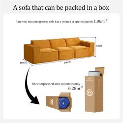 Диван-кровать с откидной спинкой и наполнителем из губки для дома и школы (арт. 26-2102088)