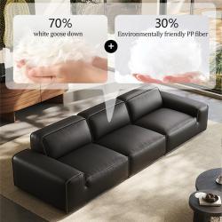 Диван модульный кожаный для гостиной (арт. 26-2102108)