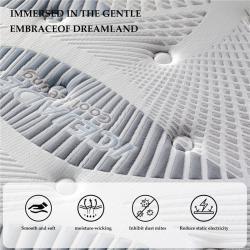 Матрас гибридный с пружинами карманного типа дышащий для спальни (арт. 26-2102114)