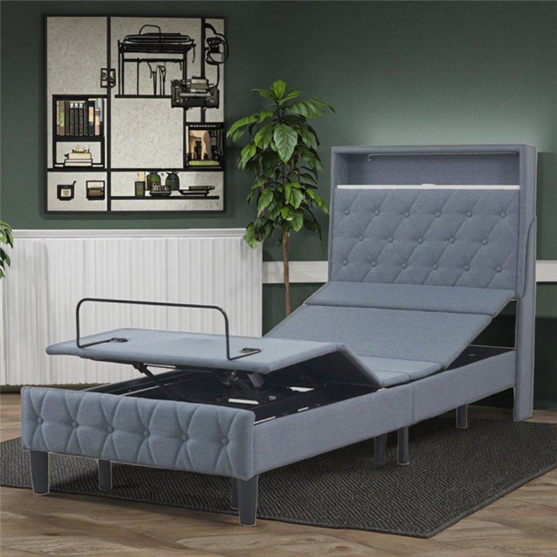 Кровать металлическая регулируемая односпальная/двуспальная для массажа (арт. 26-1702023)