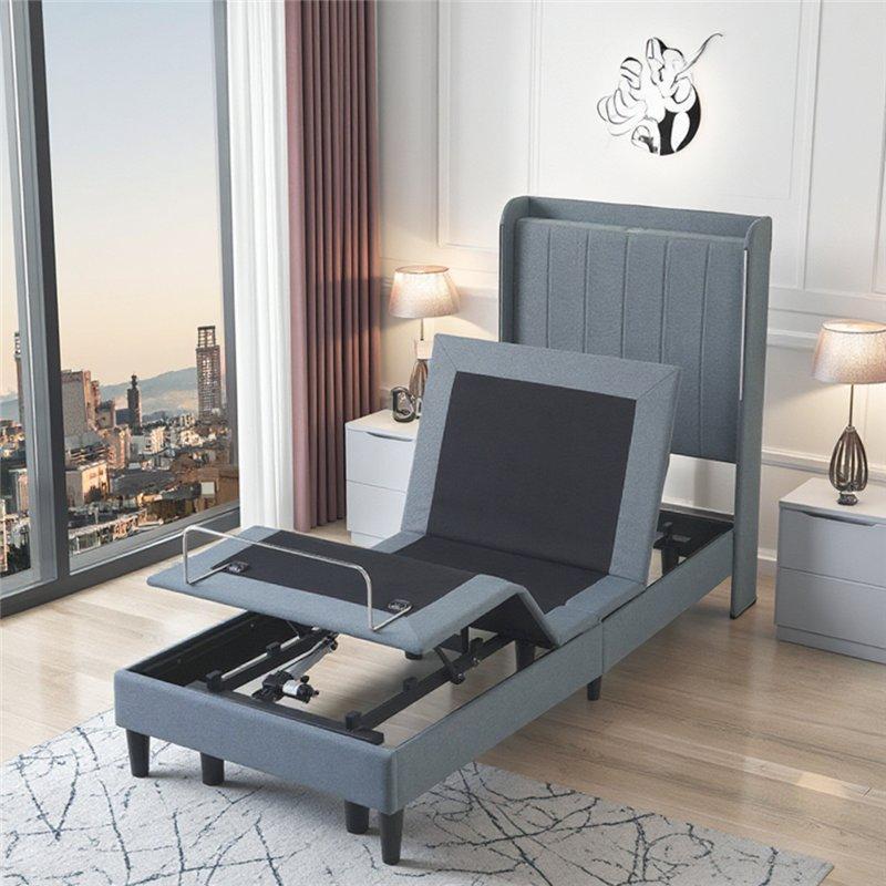 Кровать с деревянными изголовьями, регулируемая, большая (арт. 26-1702075)