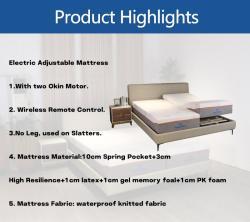 Кровать с электроприводом queen-size с матрасом из пены памяти (арт. 26-1702078)