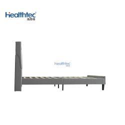 Кровать деревянная с обивкой велюр queen size для спальни (арт. 26-1702086)