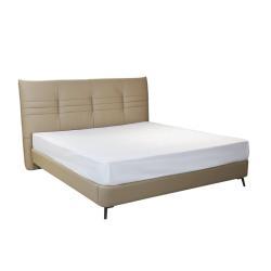 Кровать двуспальная кожаная king size для дома и отеля (арт. 26-1702103)