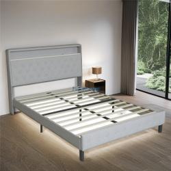 Кровать двуспальная итальянская с мягким изголовьем и изножьем (арт. 26-1702127)