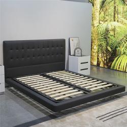 Кровать-диван с мягкой обивкой и LED подсветкой для дома (арт. 26-1702135)