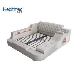 Кровать кожаная с массажем и USB для спальни (арт. 26-1702143)