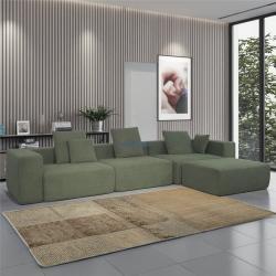 Диван угловой модульный l-образный зеленый для гостиной (арт. 26-1702258)