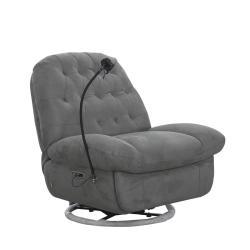 Кресло-реклайнер из искусственной кожи с функцией качания (арт. 26-1702275)