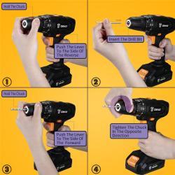 Дрель-шуруповерт аккумуляторная 18В LED подсветка (арт. 26-2402080)