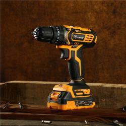 Аккумуляторная ударная дрель 20V 40N.M 2 батареи (арт. 26-2402100)