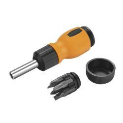 Набор отверток с трещоткой 7 предметов пластиковая ручка (арт. 26-2402204)