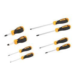 Набор отверток с трещоткой 8 предметов пластиковая ручка (арт. 26-2402205)