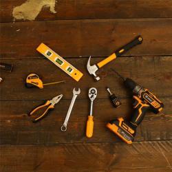 Рулетка DEKO с лезвием из нержавеющей стали и механизмом блокировки (арт. 26-2402237)