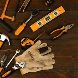 Рулетка DEKO с лезвием из нержавеющей стали и механизмом блокировки (арт. 26-2402237)