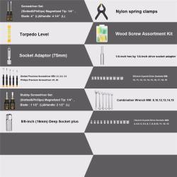 Набор инструментов DKMT168 168 предметов для дома (арт. 26-2402283)