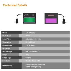 Сварочная маска DEKO MZ239 черная авто-затемнение для сварки (арт. 26-2402336)