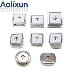 Кнопки лифта квадратные внешние вызова и тревоги (арт. 26-2502027)