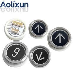 Кнопка для лифта KONE KDS330 черное стекло (арт. 26-2502030)