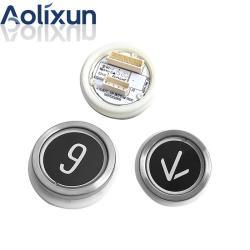 Кнопка для лифта KONE KDS330 черное стекло (арт. 26-2502030)