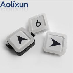 Кнопка для лифта xizi otis BS34C квадратная белый/синий свет (арт. 26-2502031)