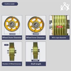Шкив hitachi направляющий 400*140*5*10 для лифта (арт. 26-2502189)